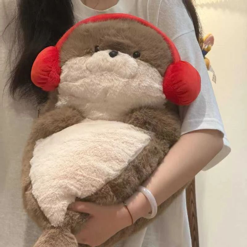 软萌海豹玩偶可爱海獭公仔毛绒玩具布娃娃睡觉抱枕生日礼物送女生