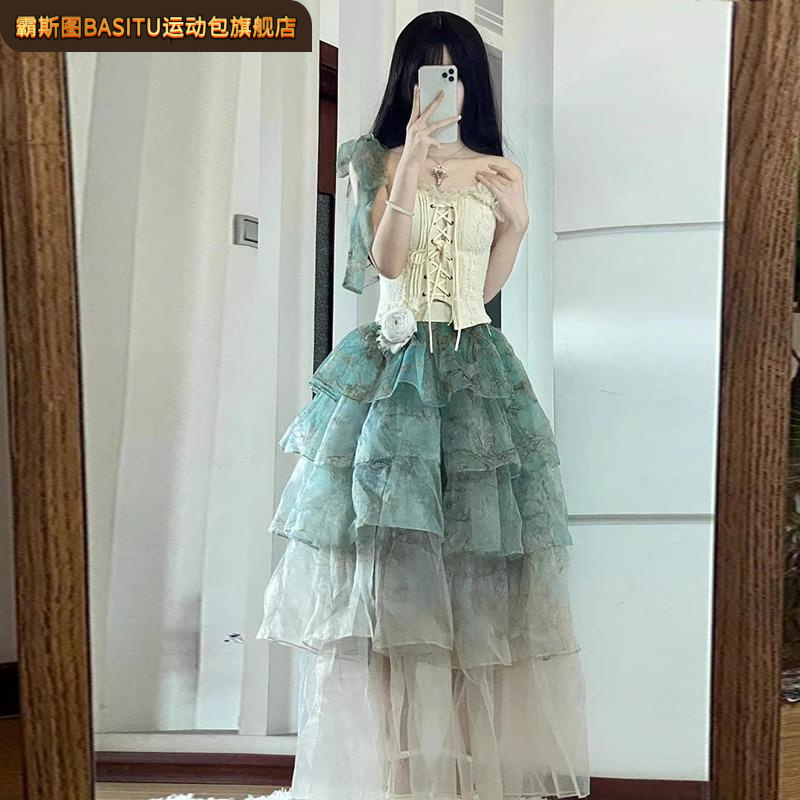 洛丽塔连衣裙礼服成人礼轻奢高级感杏树生日公主裙长款小个子仙气