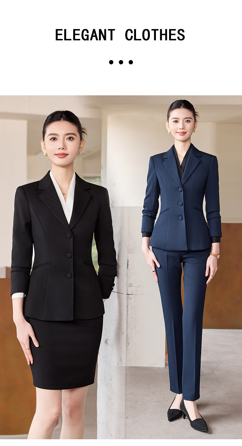 高端职业西装套装女春秋气质面试正装酒店物业管理前台邮证工作服