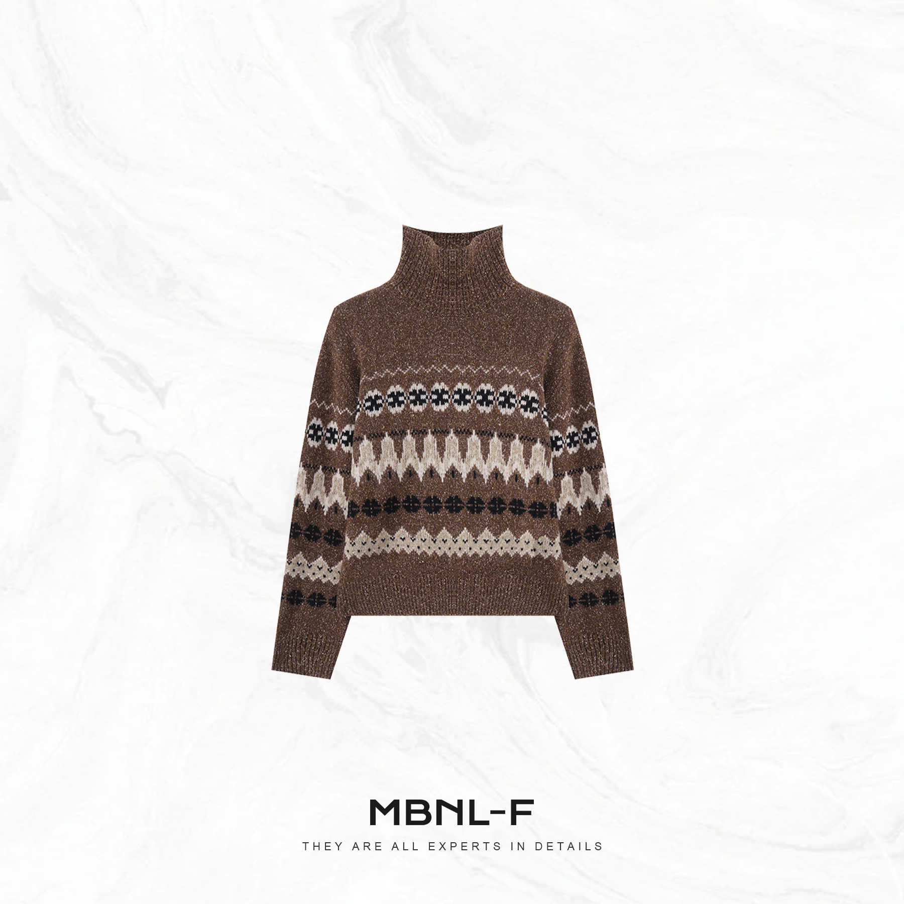 MBNL-F“摩卡费尔岛” 绵羊毛定织百搭洋气感毛衣 秦磊XM-XMY2592