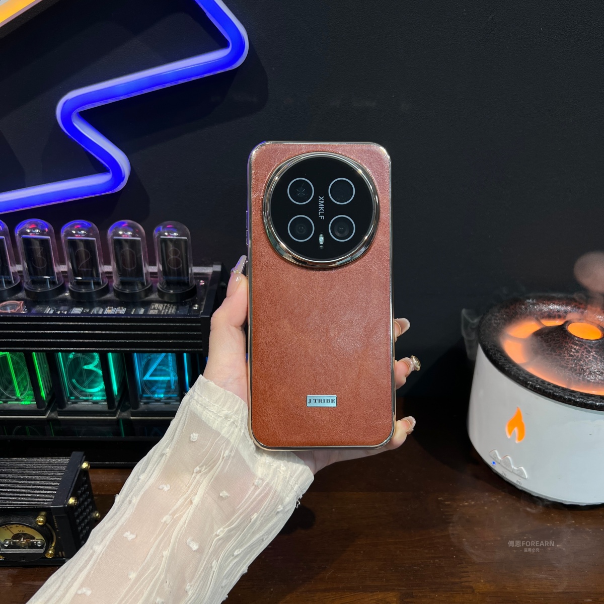 适用于荣耀magic8pro手机壳真皮magic8新款保护套个性创意油蜡纹