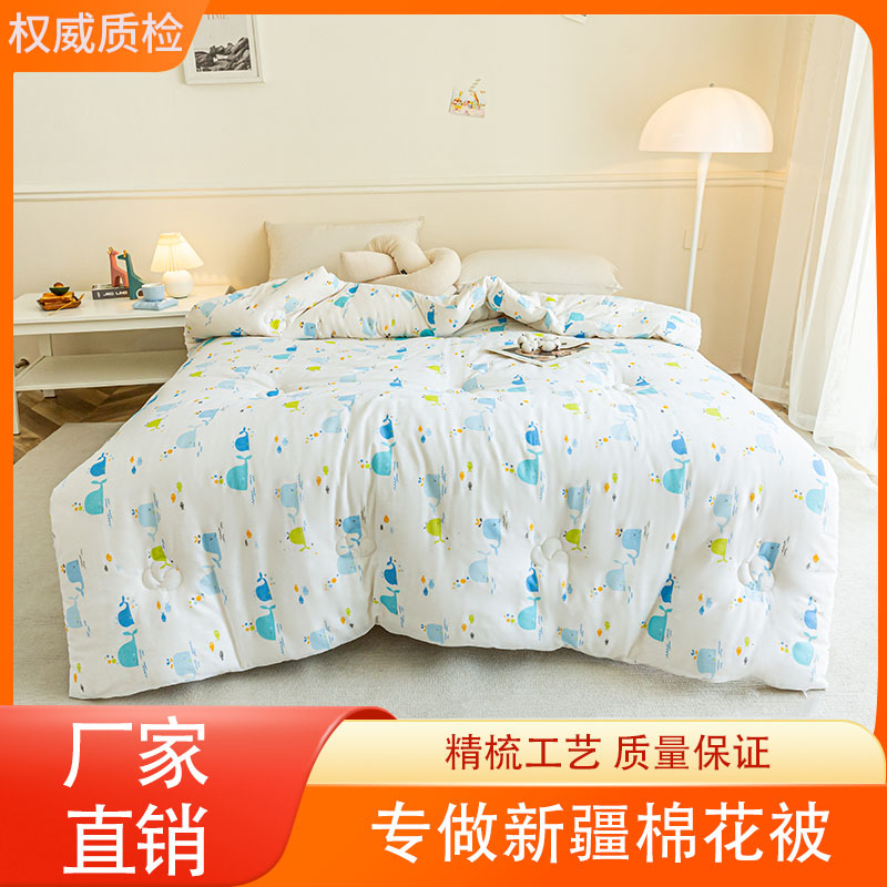 新疆长绒棉花布套棉花被被芯棉花被子冬被加厚