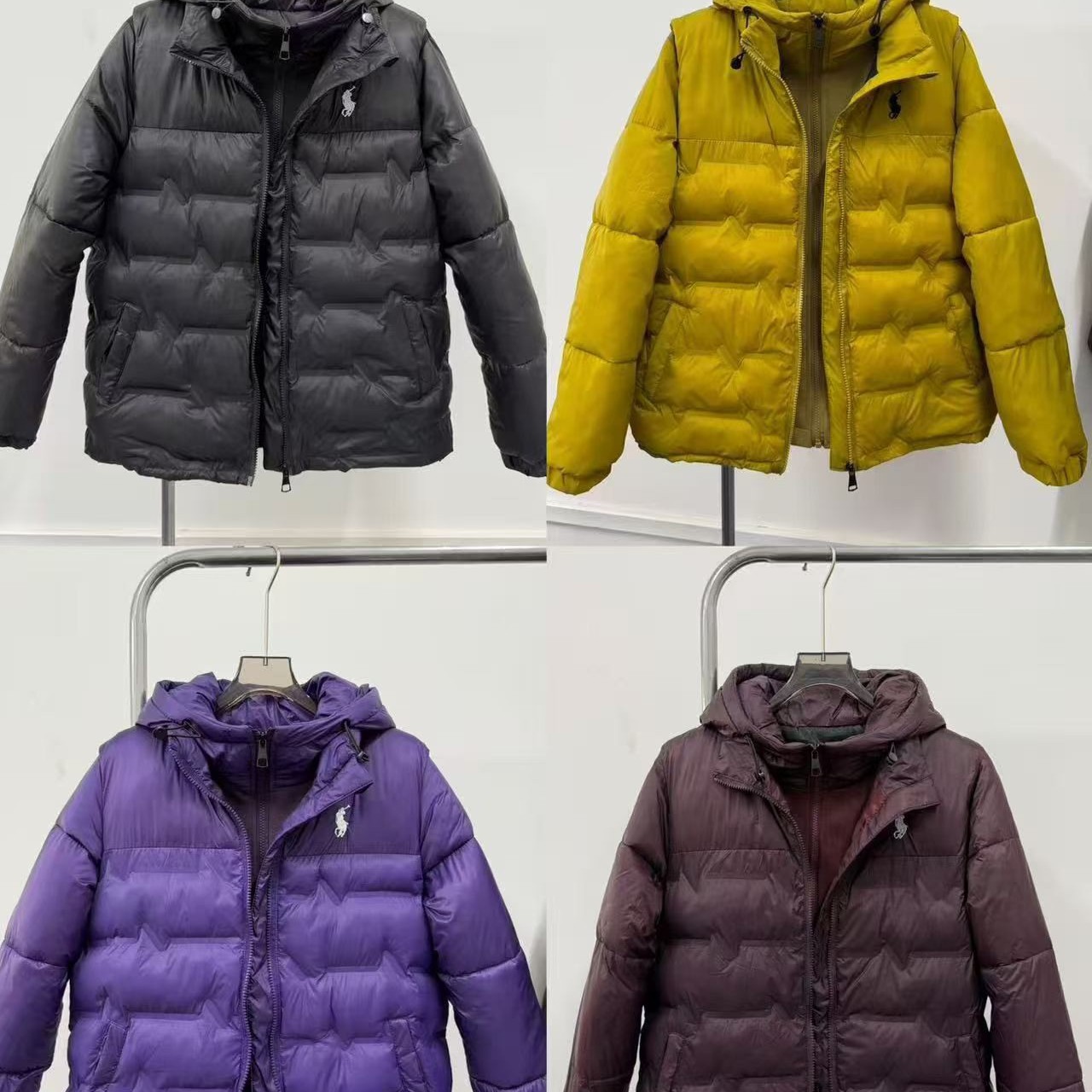 户外保暖连帽假两件便携式舒适实用