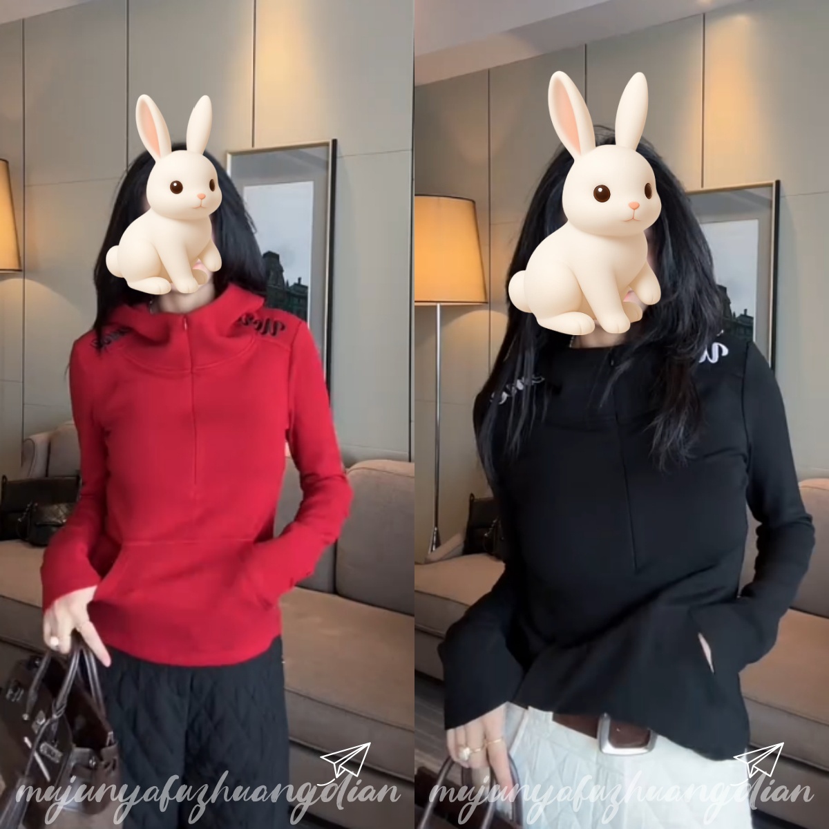 2025秋冬新款字母刺绣拼接拉链开衫t恤女时尚洋气修身长袖上衣潮