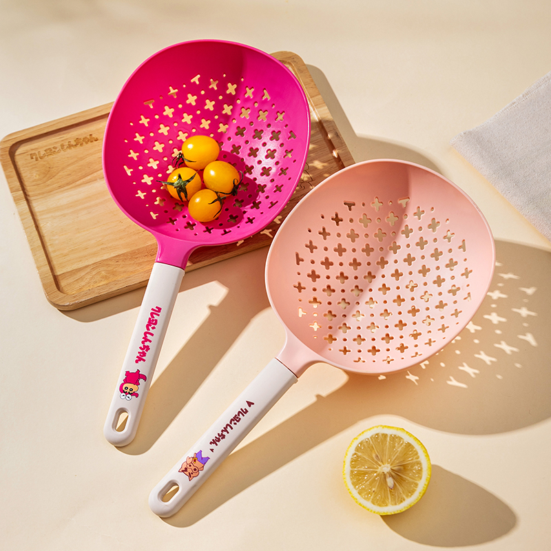 【摩登主妇&蜡笔小新】左卫门漏勺厨房耐高温饺子捞面勺沥水笊篱