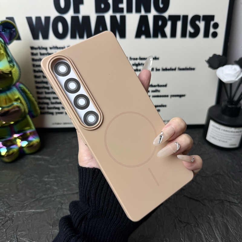 适用魅族21手机壳Magsafe磁吸保护套纯色肤感魅族21Pro超薄防摔壳