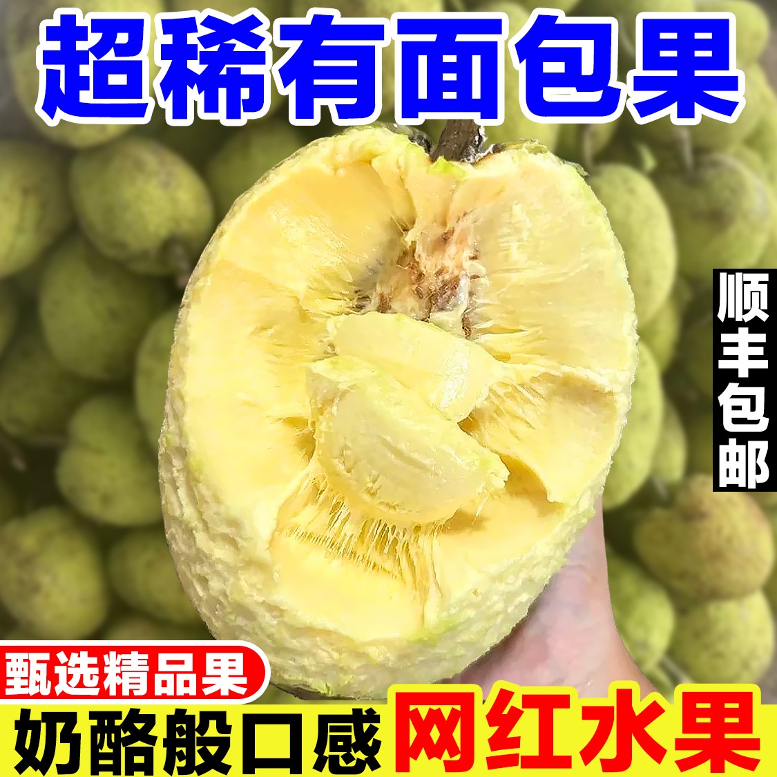 网红面包果新鲜当季现摘面包树果实罕见稀有热带水果猴面包果鲜果