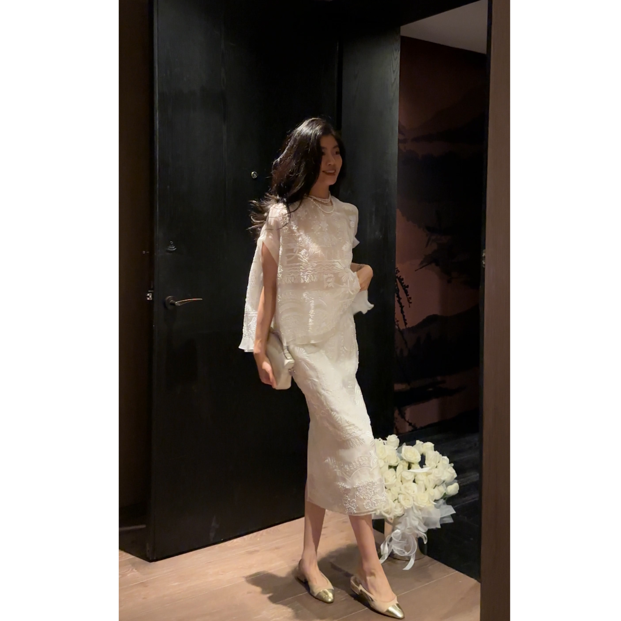 【N·COU】25夏新款【东方美】重工真丝蕾丝刺绣套装-DY21815