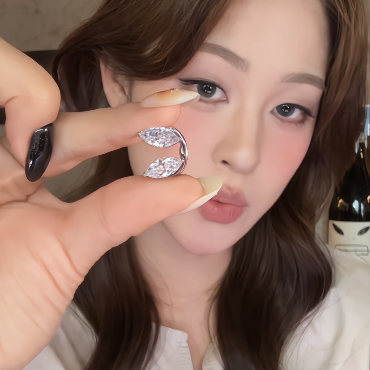 铜合金耳饰 锆石精灵耳骨夹女轻奢高级感无耳洞耳夹独特气质耳环