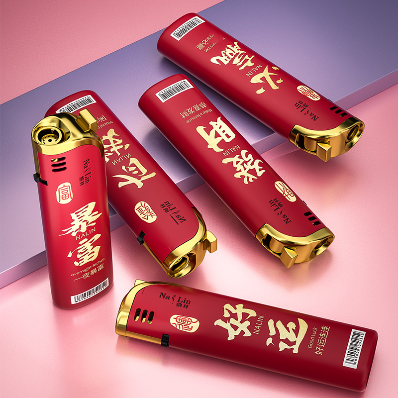 鸿鹿肤感橡皮漆金属防风打火机耐用批发定制订做印字2025新款国潮