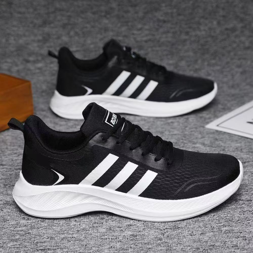 啄木鸟夏季新款男鞋跑步鞋网面透气轻便男款大码潮流男鞋网鞋休闲