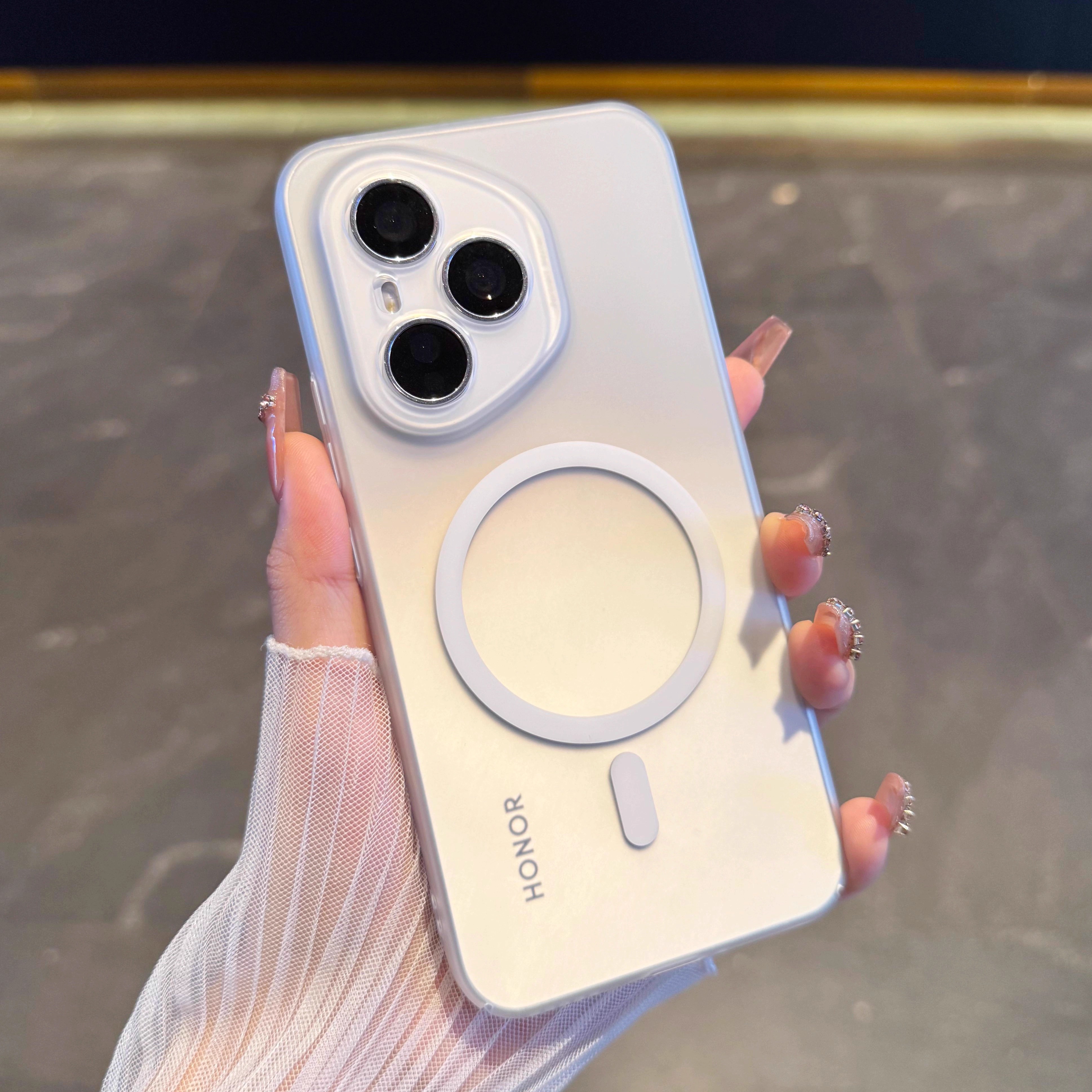 冰雾磁吸磨砂肤感适用荣耀400pro手机壳荣耀300pro超薄半透明硬壳