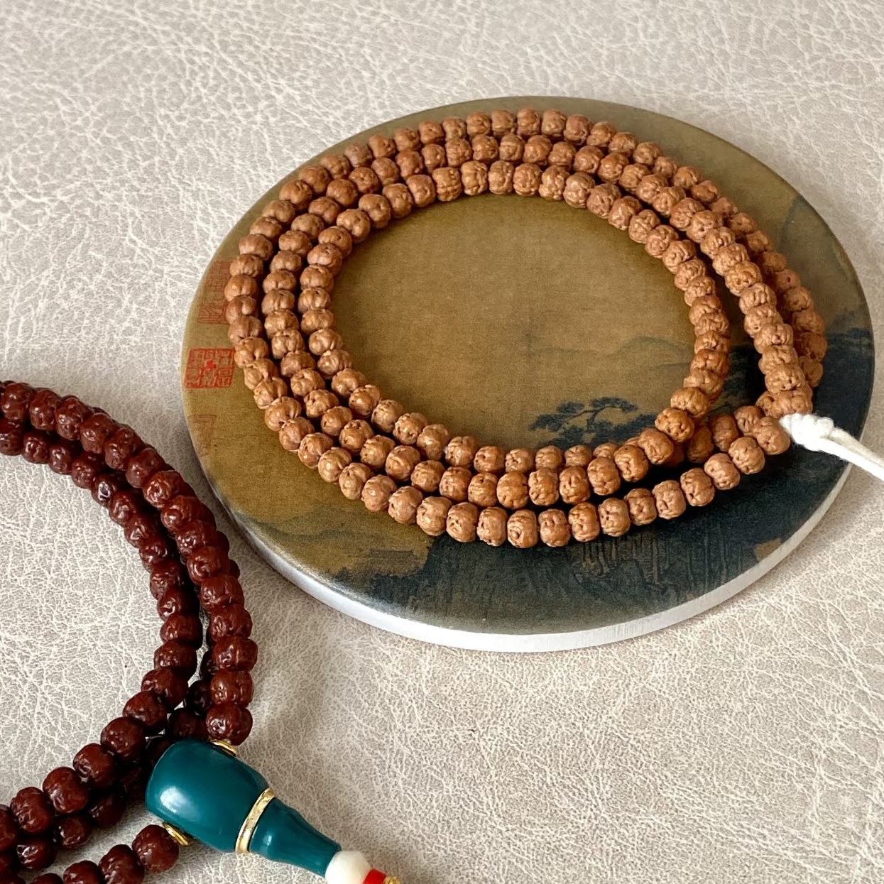 高油高密飞碟桩五爪佛手小金刚珍藏版菩提文玩手串