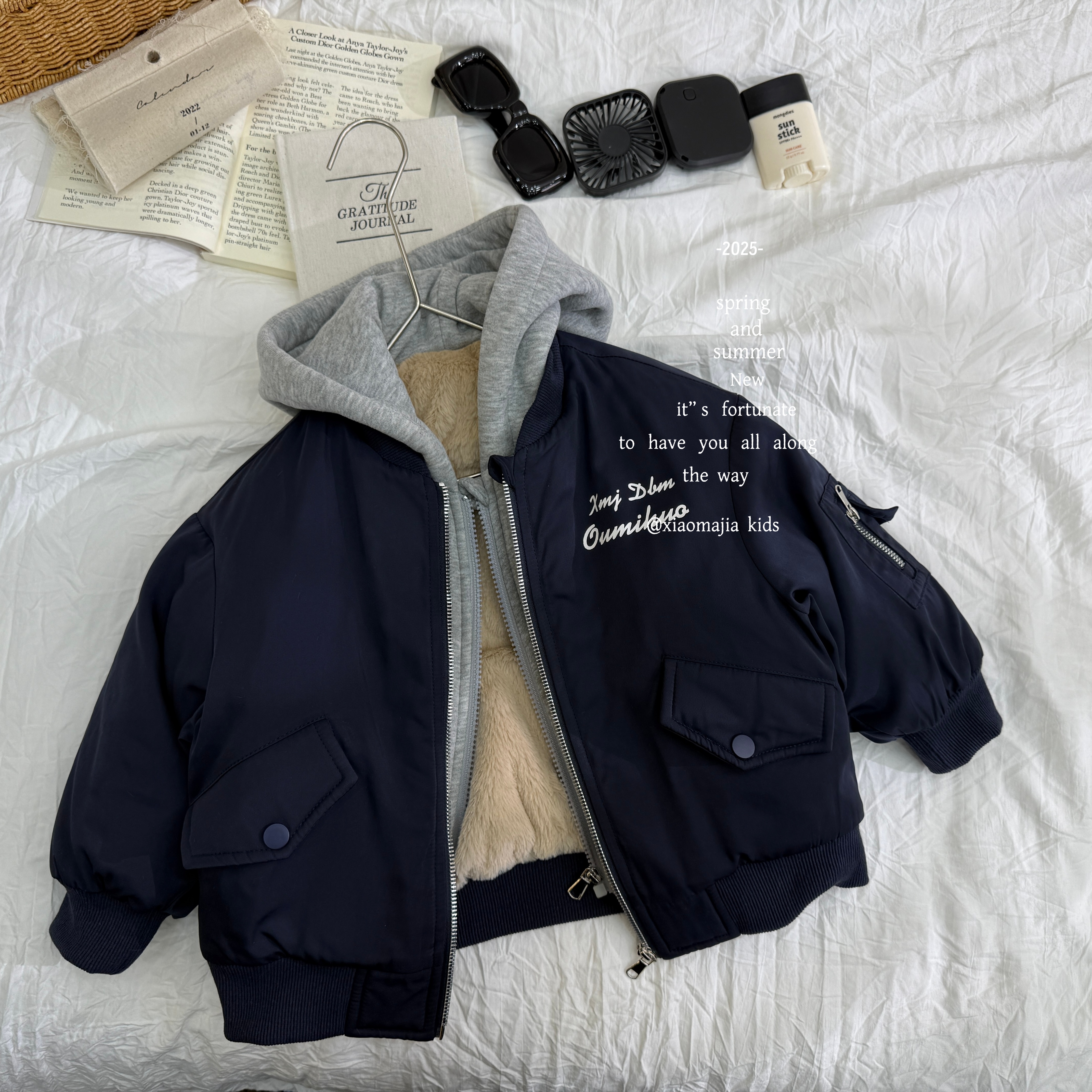 儿童冬季加厚内里仿兔毛假两件连帽棉服外套D-7111百搭韩版男女童