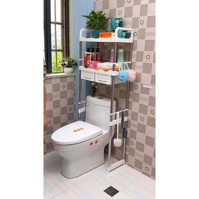 落地式卫生间网红款马桶置物架阳台多层储物架子简易洗衣机收纳架