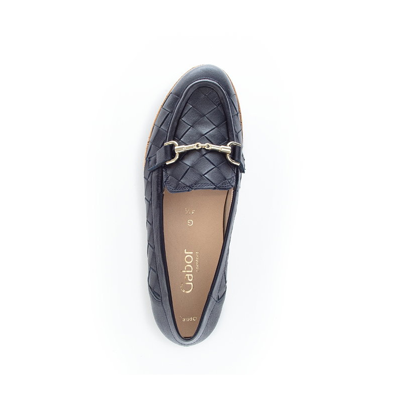 Gabor德国嘉步82064通勤女单鞋低跟皮鞋百搭平底鞋