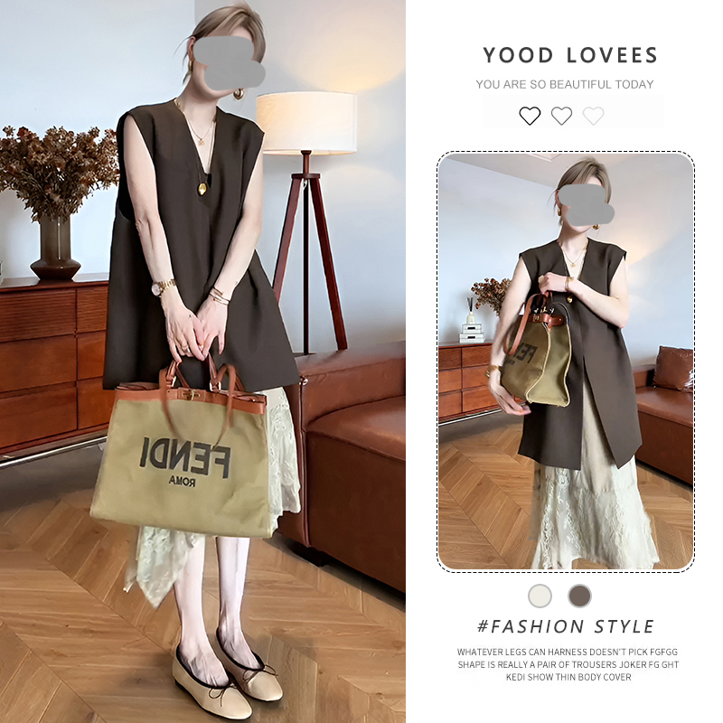 2025新款夏日ootd一整套巨好看的高级感无袖背心半身裙两件套装女