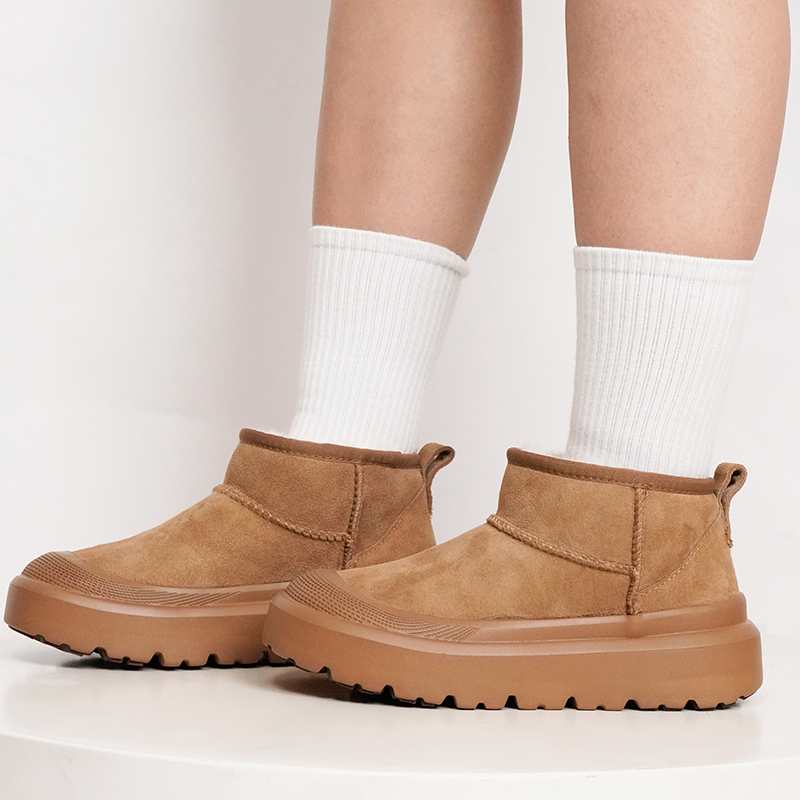 【王博Mini/5825长筒】爆款女款桑坡雪地靴冬100%羊皮一体2025新款