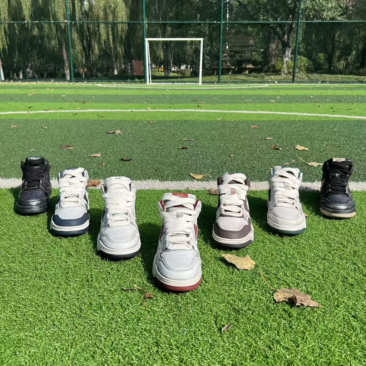 2025秋季新款低跟运动风休闲风拼色高帮休闲鞋通用平跟透气百搭