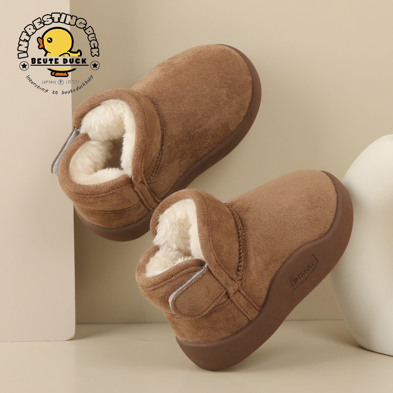 BEUTE DUCK冬季新款宝宝雪地靴加绒婴幼儿软底鞋男女童棉鞋小孩子