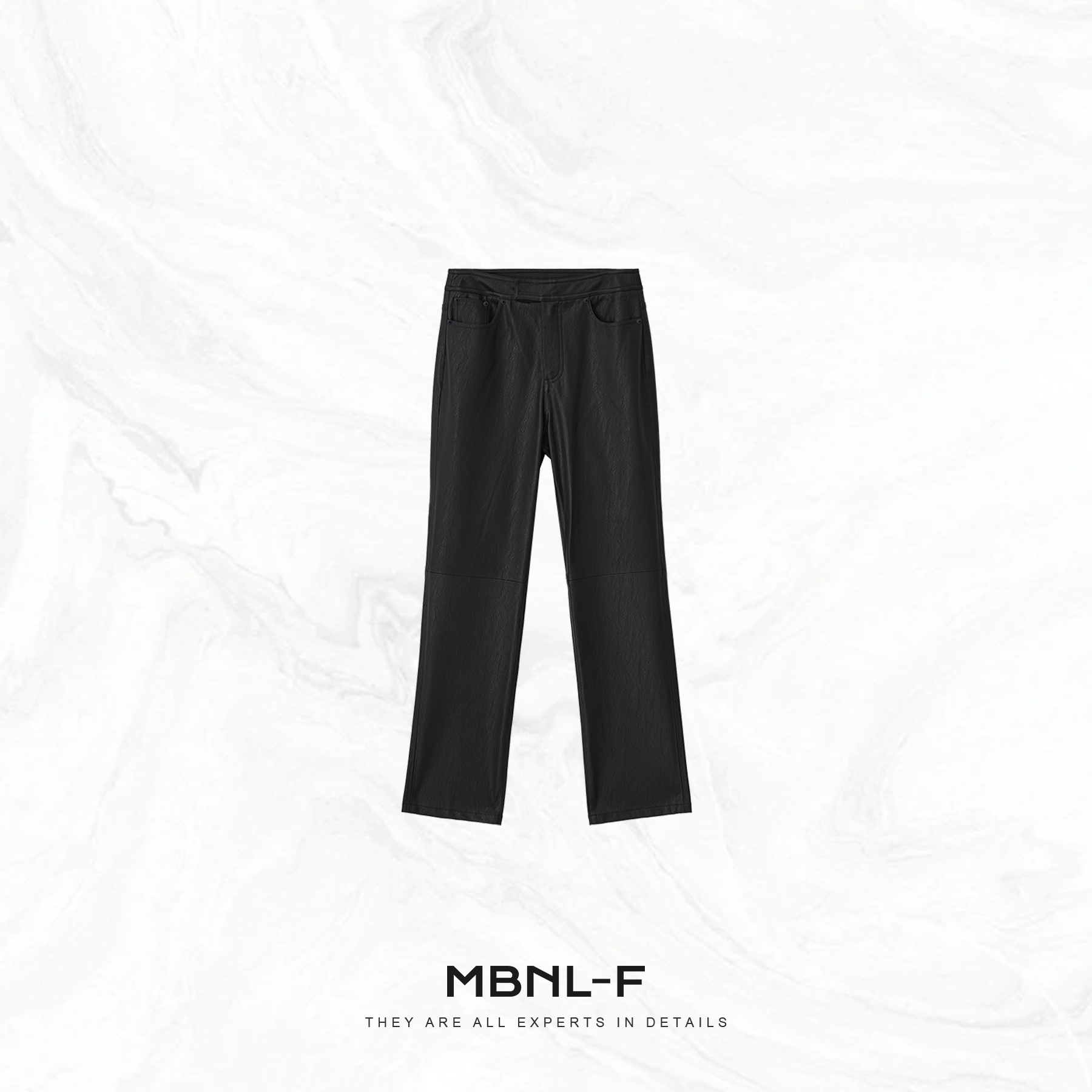 MBNL-F“Yseerd 卡司皮裤” 高端定制纹理哑光皮裤 秦磊XM-XKZ9682