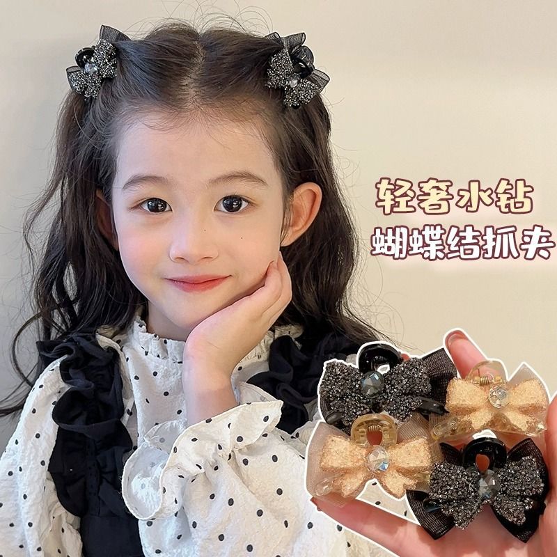 儿童抓夹女孩2025新款蝴蝶结夹子头饰女童发饰宝宝前额刘海发夹子