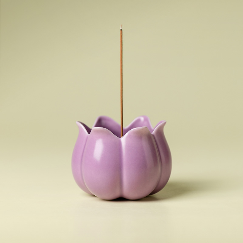 赞朴紫气东来若梦陶瓷线香插禅意茶室新中式香道迷你熏香檀香摆件