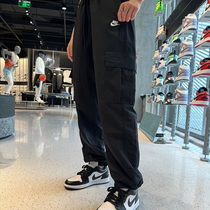 Nike耐克CLUB WVN CARGO PANT黑色中性长裤HJ1991-010