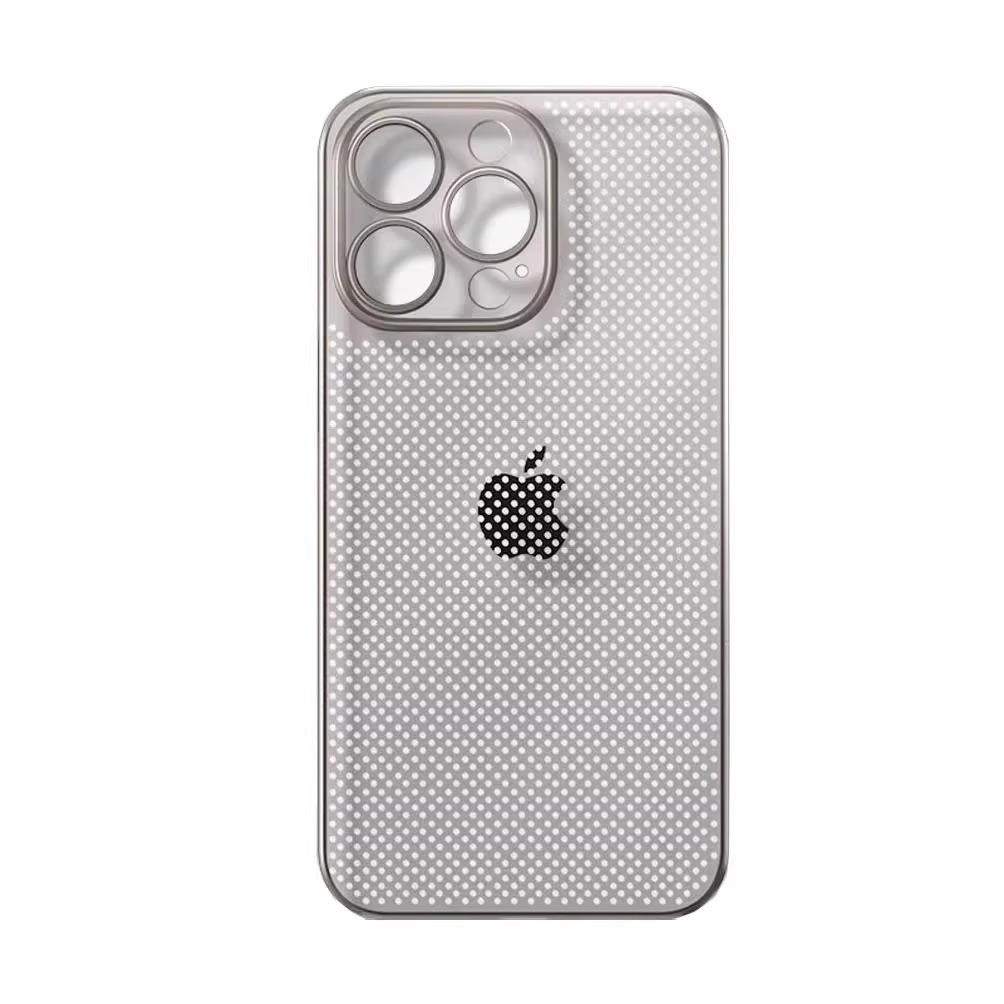 夏季超薄透气散热适用苹果16promax手机壳iPhone15pro磨砂14全包