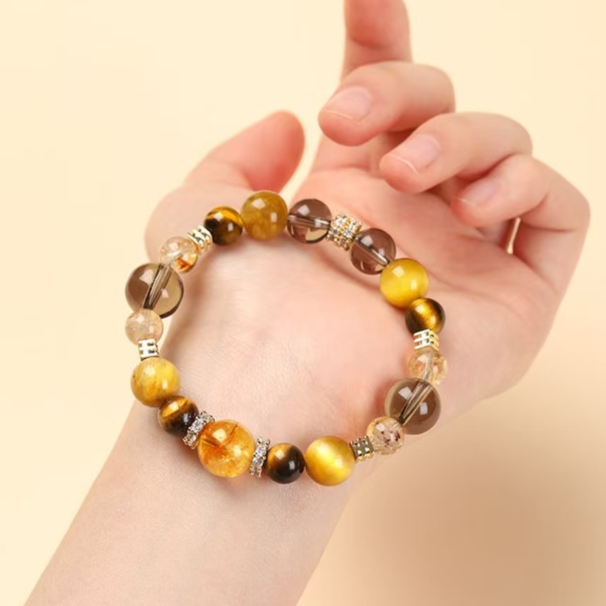 手串金虎眼轻奢风手链女款百搭