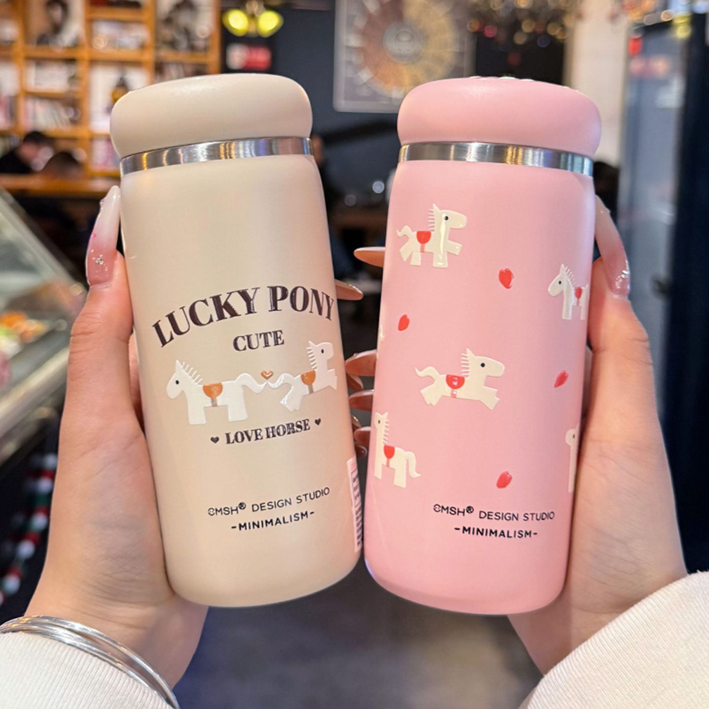 保温杯女2025新款高颜值学生316不锈钢水杯女士小巧便携随行杯子