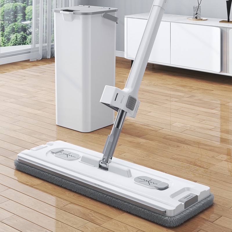 家用大号免手洗加厚加宽平板干湿分离吸水两用拖地套装适用于家庭