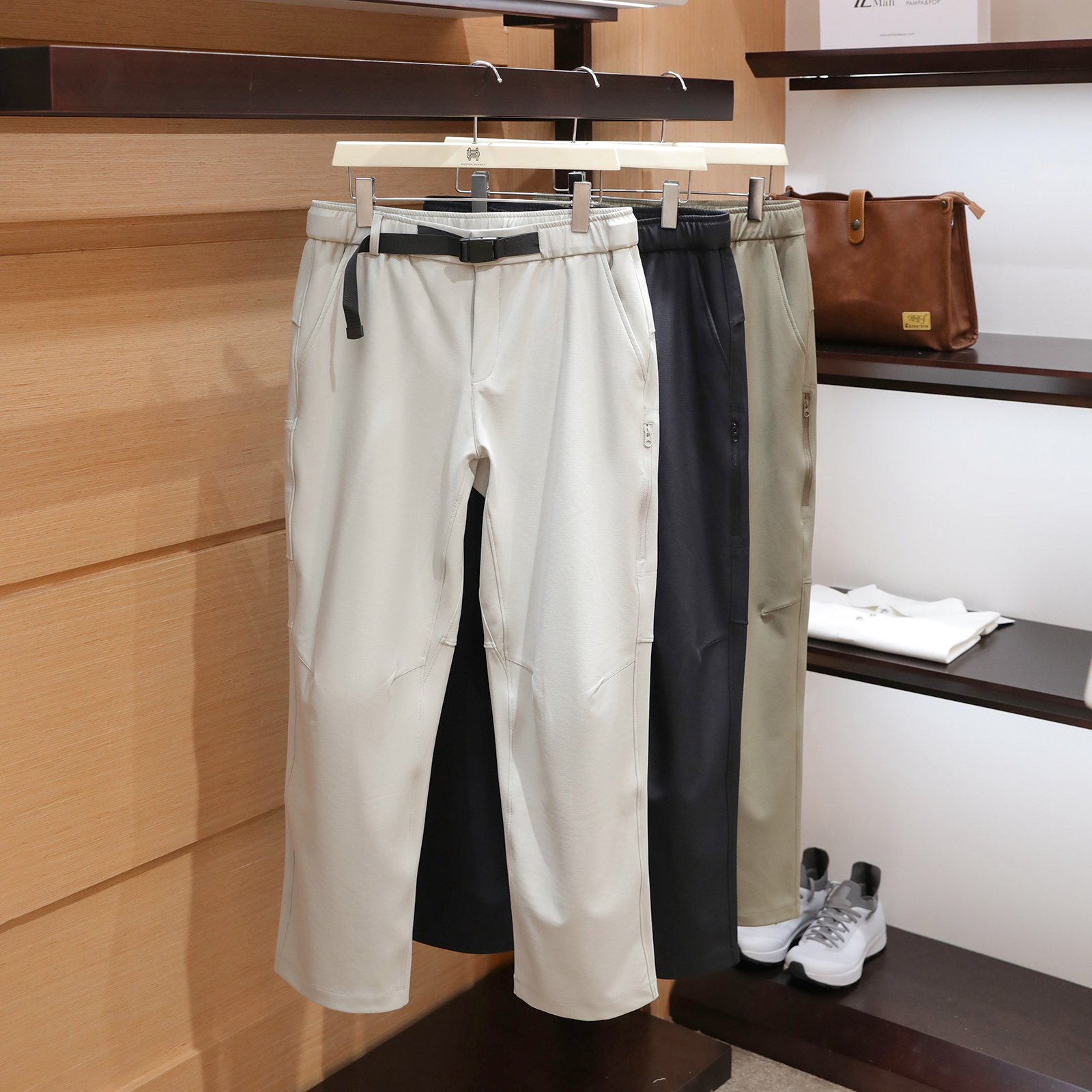 山系机能风2025秋季新款男士户外徒步旅行登山裤三防软壳长裤1371