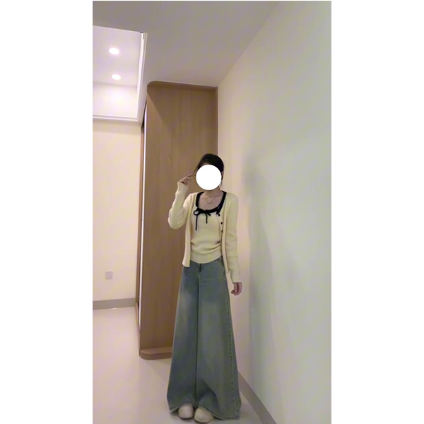 针织开衫配吊带女早秋季毛衣外套外搭上衣氛围感穿搭牛仔裤套装