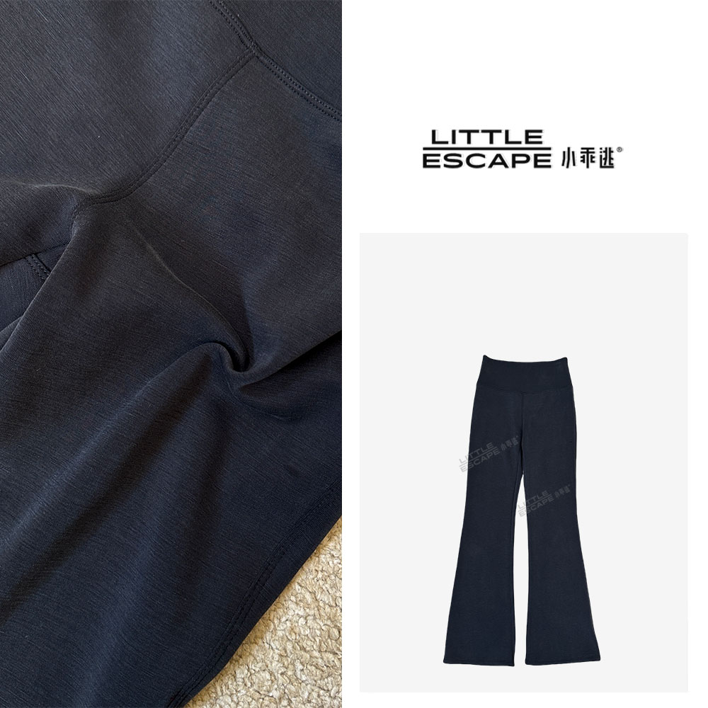 小乖逃秋冬加绒和不加绒灰色黑色长裤魔力裤鲨鱼裤弹力240804A