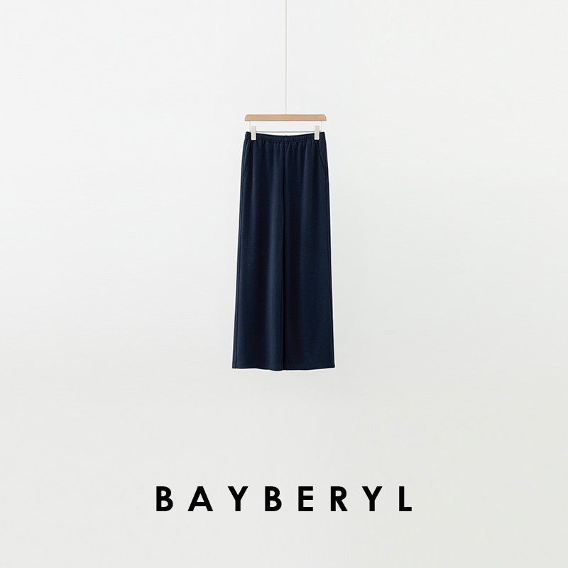 BAYBERYL老贝人鱼套*裤显瘦百搭松紧舒适秋休闲裤XXK5H1310