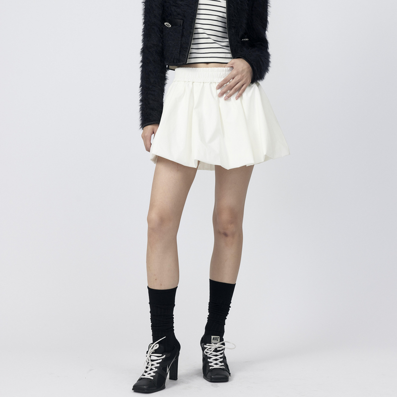 REVAN芮范2024冬新品樱桃系列蓬松质感云朵裙短裙RM91501332