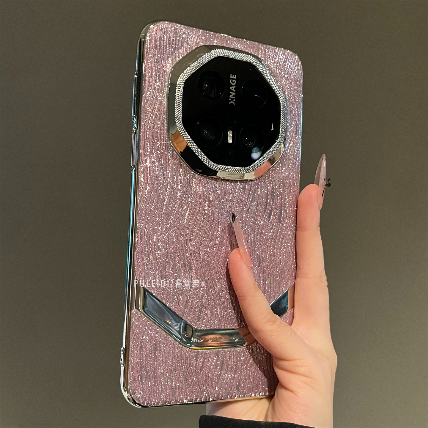 闪粉鎏金适用华为mate80RS非凡大师手机壳高级感mate70/60Pro+