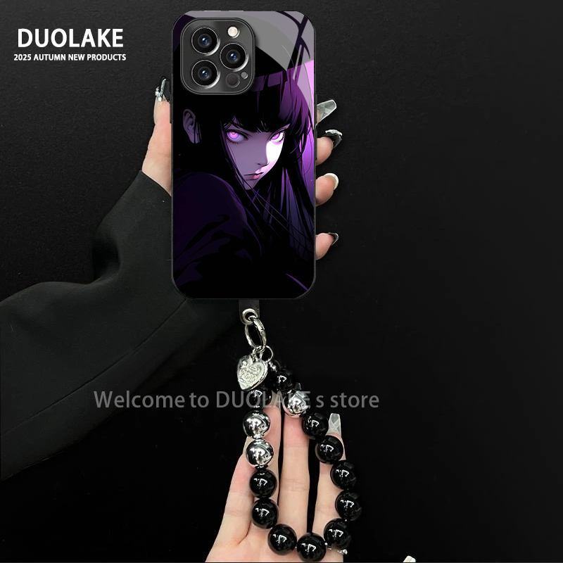 暗黑风雏田适用苹果vivo华为oppo小米iPhone17电镀玻璃防摔手机壳