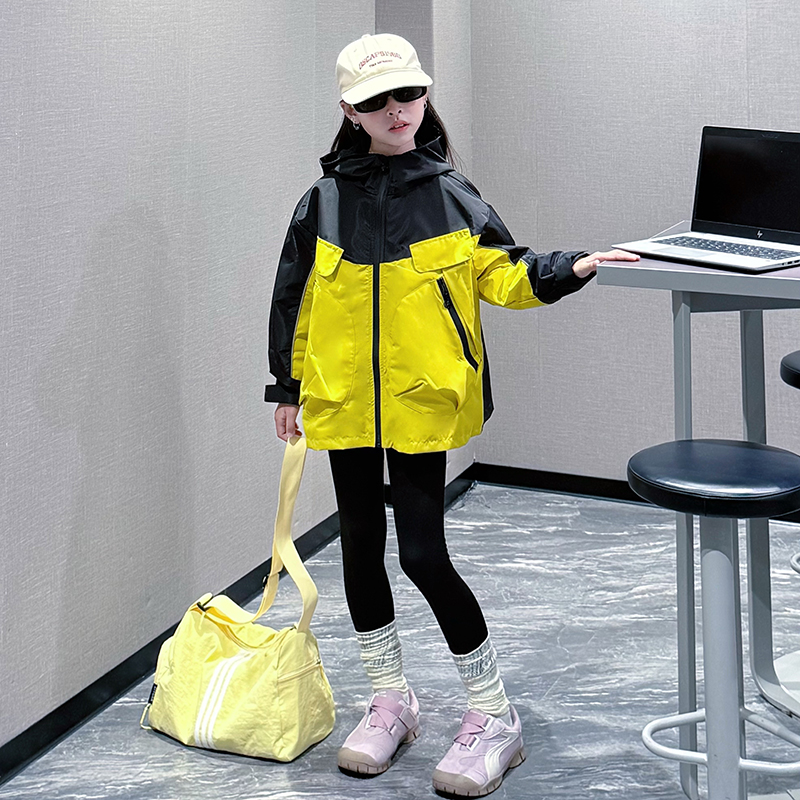 韩国女童冲锋衣外套三合一秋冬装2025新款中大童儿童防风加厚上衣