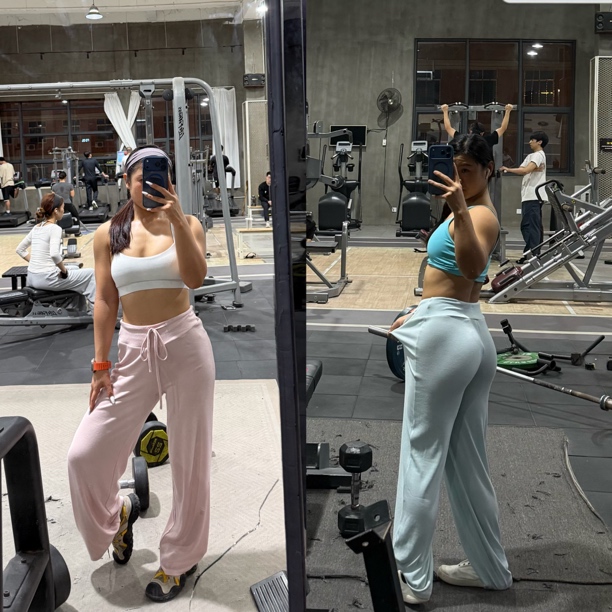 小锅健身裤｜裸感蓄热阔腿裤｜慕斯羊绒宽松直筒裤