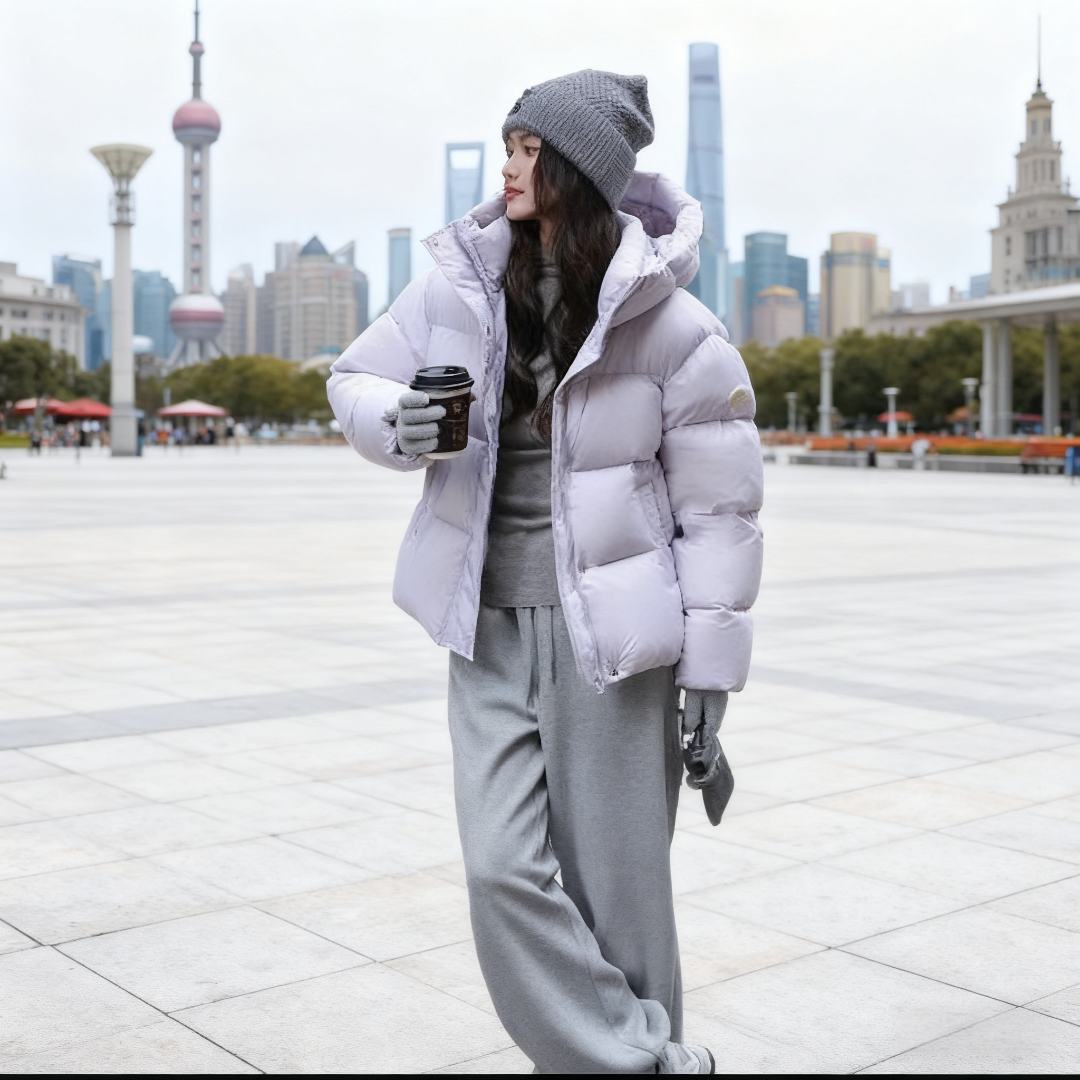 波司优品联名TUGGIFT羽绒服女高级感长短款2025时尚连帽加厚设计