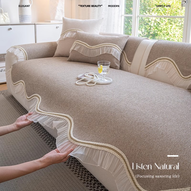 2025新款雪尼尔异形沙发垫高级感轻奢沙发盖布四季通用防猫抓坐垫