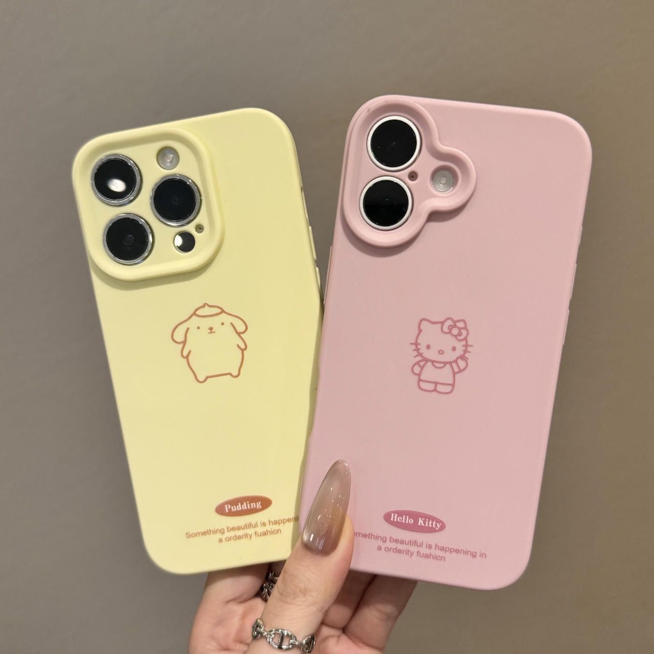 卡通布丁狗KT液态精孔适用苹果16pro/15promax手机壳iPhone14