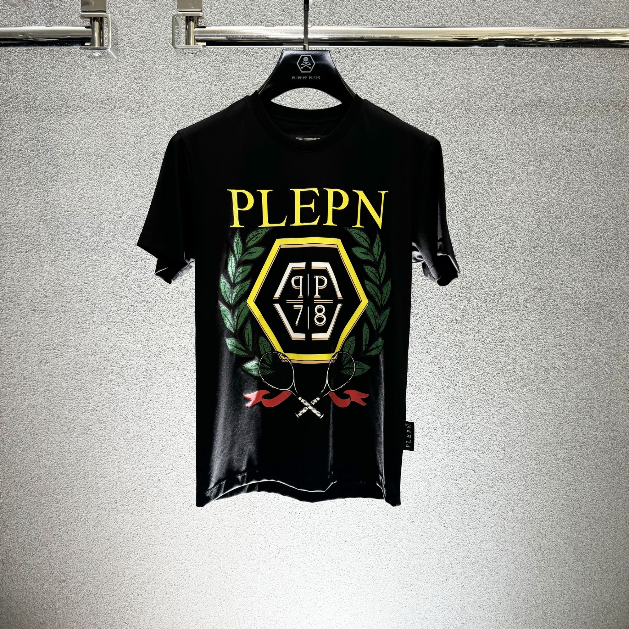 PLIPHPP PLEPNPP奢潮男装 双P经典高档液氨棉修身男士短袖T恤1750