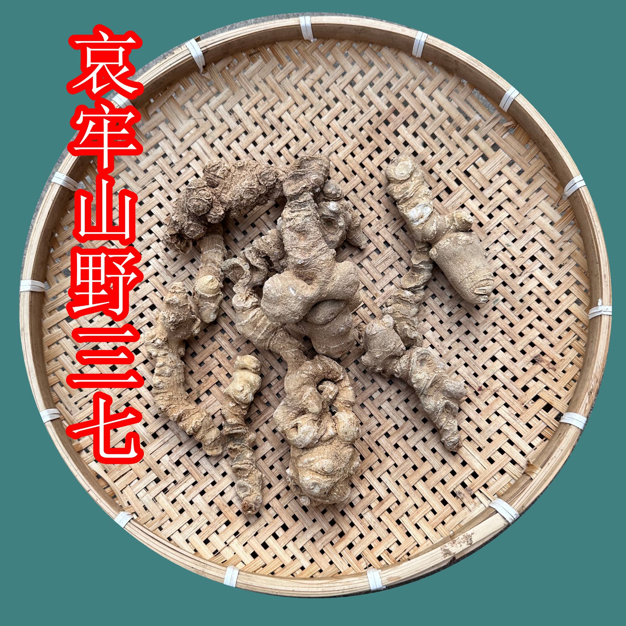 云南哀牢山野三七精品干货中药材正品