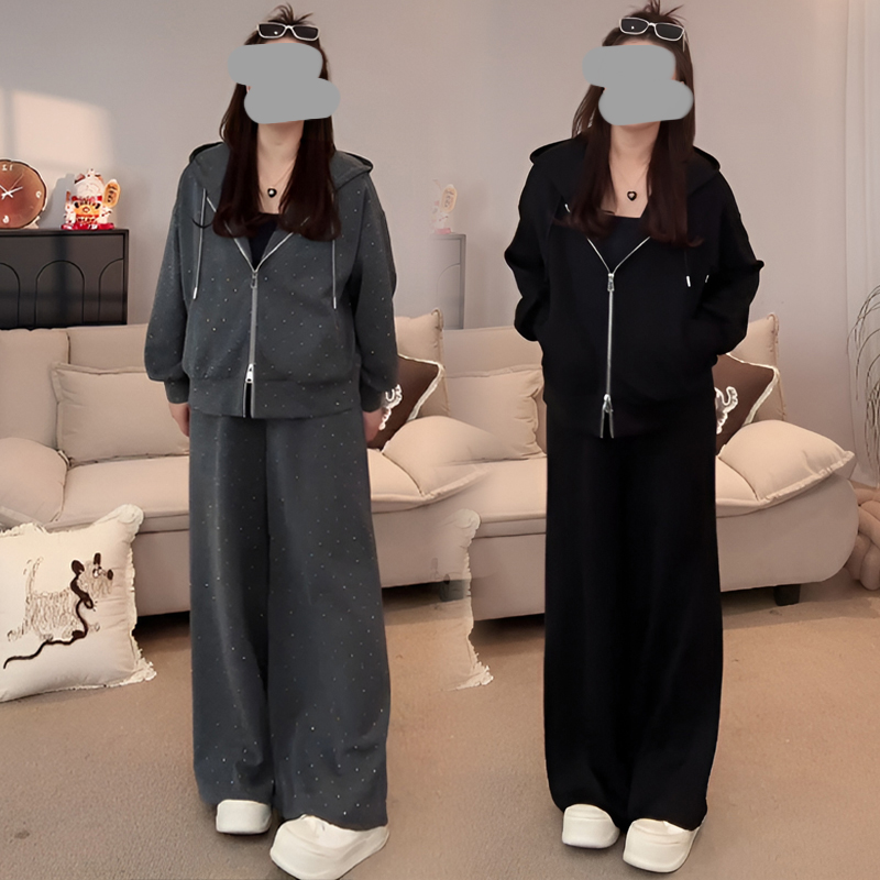 时尚套装女春秋学生韩版宽松显瘦气质网红卫衣外套休闲百搭两件套