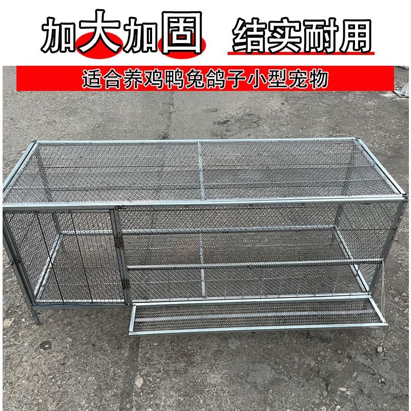 伸头外面喂食鸡笼家用养殖家禽笼笼防鼠黄鼠狼加密加厚探头吃食