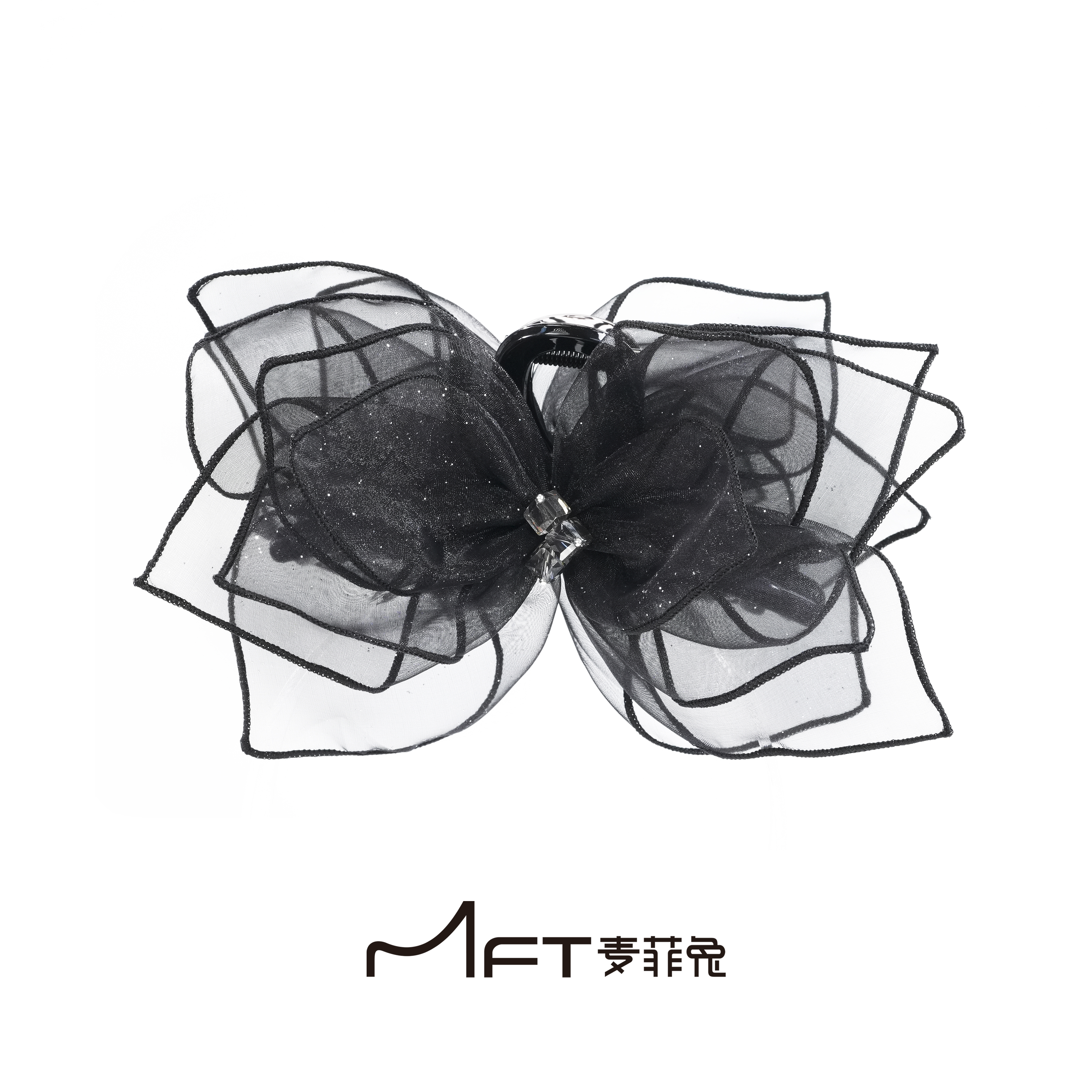 花纱影抓夹职业百搭后脑勺蓬松显发量盘发鲨鱼夹优雅气质发饰发夹