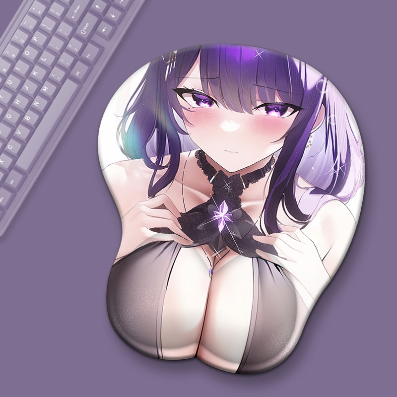 肌肉版3d胸肌鼠标垫luca光与夜之恋查理苏萧逸杨戬立体硅胶护腕垫